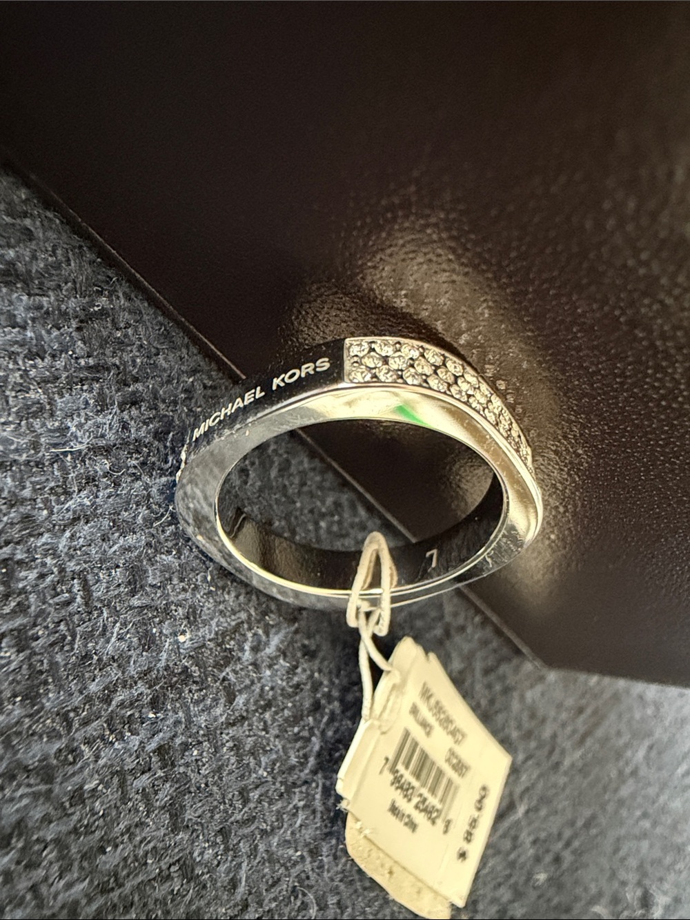 Michael Kors Silver Crystal Accent Ring